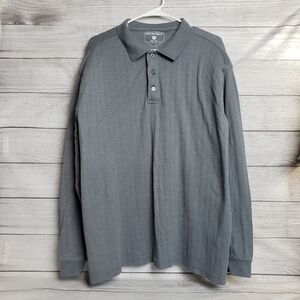 Architect Mens Long Sleeve Gray Polo XL‎